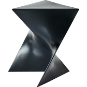 PECOS - Bijzettafel - Zwart - Synthetisch materiaal