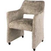 Eetkamerstoel Zand - Incl. Wieltjes - Jaroq - Forma Elite - Set van 2