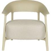 Loungefauteuil Beige Kunststof - Zithoogte 40cm - Vita