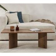 Rechthoekige salontafel walnoot melamine Sabin 119x60 cm