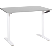 DESTINAS - Verstelbaar bureau - Grijs/Wit - 120 x 72 cm - MDF