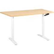 DESTINAS - Sta-bureau - Wit/Lichtbruin - 120 x 72 cm - Vezelplaat