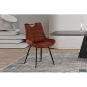 Stoel 'Nina' Fluweel Roest