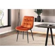 Stoel 'Juta' Fluweel Oranje - 50 x  x 42 - Velours, Metaal