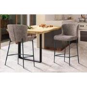 Tellerstoel 'Lisa' Bouclé Zand - 56 x  x 43.0 - Stof