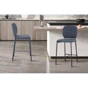 Barkruk 'Sophia' Stof Donkergrijs - 45 x  x 55.50