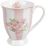 Clayre & Eef Mok 300 ml Roze Paars Porselein Rozen