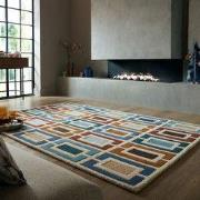 Retro Vloerkleed Geblokt - Handgetuft Gekleurd - Blauw / Multi - 200 x...