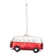 Xmas Hanger - Bus - Glass - Red - 10,5x4,5x6cm