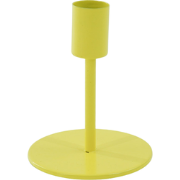 Candleholder - Basic - Metal - Neon Yellow - 8x8x10cm