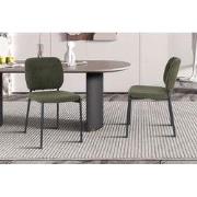 Stoel 'Sophia' Stof Groen - 56 x  x 47 - Stof, Metaal