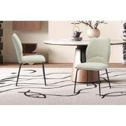 Stoel 'Lara' Stof Ote Sea 140 Ecru - 60 x  x 47.00 - Stof, Metaal