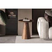 Salontafel 'Jules' 45x50 cm Rond Mango hout Lichtbruin - 45 x  x 45.00