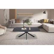 Salontafel 'Apollo' 130 cm Deens Ovaal Steen Zwart - 70