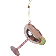 Xmas Hanger - Cocktail Lime- Pink - 7x8,5x10cm