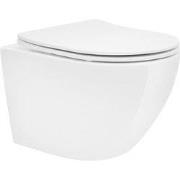 Spoelrandloze wand Hangtoilet kort