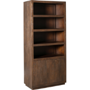 Starfurn - Boekenkast Brussel - Bruin - 45x90x200 cm