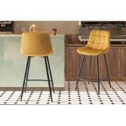 Tellerstoel 'Juta' Fluweel Goud - 36 x  x 36.0 - Velours, Metaal