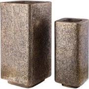 PTMD - Pot Indira - Goud - 48x48x99cm - Set van 2