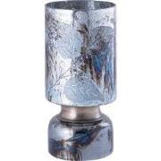 PTMD - Windlicht Navanah - Blauw - 12x12x25cm