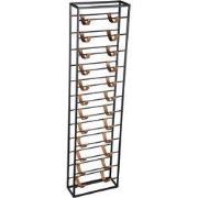 PTMD - Wijnrek Kyrann - Zwart - 40x15x150cm