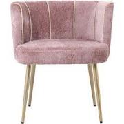 PTMD - Eetkamerstoel Nell - Roze - 59x66x75cm
