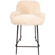 PTMD - Barkruk Leander - Beige - 54x52x94cm