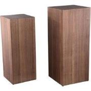 PTMD - Bloemenzuil Tiess - Beige - 35x35x85cm - Set van 2