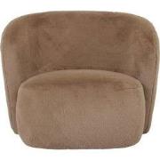 PTMD - Fauteuil Aphrodite - Bruin - 88x87x70cm