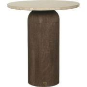 PTMD - Bijzettafel Liora - Bruin - 45x45x50cm