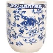 Clayre & Eef Mok 100 ml Beige Blauw Porselein