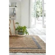 Grace vloerkleed - Jute - Laagpolig Modern - Naturel / Grijs - 200 X 2...