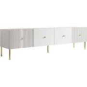 Meubella - TV-Meubel Vermont - Wit - 180 cm