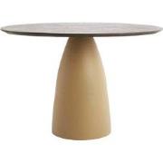 Light&living Eettafel Ø120x76 cm PALMIRA hout olie bruin+mat beige