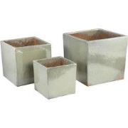 PTMD - Pot Raymon - Wit - 37x37x35cm - Set van 3
