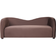 VELTADA - Driezitsbank - Bruin - Fluweel