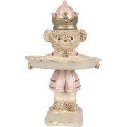 Clayre & Eef Decoratie Beeld Beer 14x13x24 cm Beige Kunststof