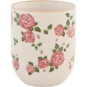 Clayre & Eef Mok 100 ml Roze Porselein Bloemen