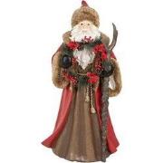 Clayre & Eef Kerstdecoratie met LED-verlichting Kerstman 65x49x122 cm ...