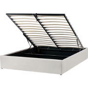 DINAN - Tweepersoonsbed - Lichtbeige - 140 x 200 cm - Polyester