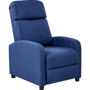 EMINENCE - Fauteuil - Marineblauw - Kunstlinnen