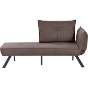 ROCAMADOUR - Chaise longue - Bruin - Rechtszijdig - Stof