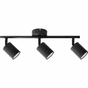 NYANDO - Plafondlamp set van 3 - Zwart - Metaal