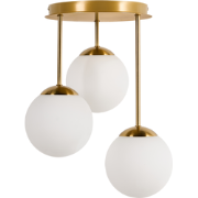 RIANA - Plafondlamp 3 lichten - Messing - IJzer