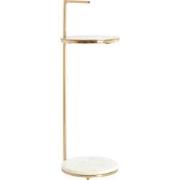 Light & Living - Bijzettafel LEDA - Ø26x76 cm - Wit