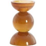 Light & Living - Kaarsenhouder ITINGA - Ø9.5x15.5 cm - Bruin