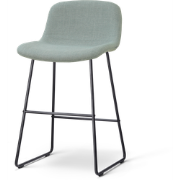 Nino-Mats barkruk saliegroen - zwart onderstel - 65 cm