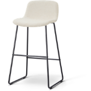 Nino-Mats barkruk cottonbeige - zwart onderstel - 75 cm