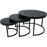 Salontafel Set van 3 - Lukas - Zwart