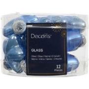 Sterren gls L2b4,5h4 cm sky blauw 12 st